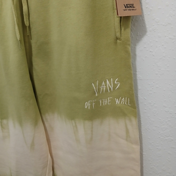 Vans Green and White Tie-Dye Joggers Unisex XL Sweatpants Thick Heavy NWT - Picture 2 of 16